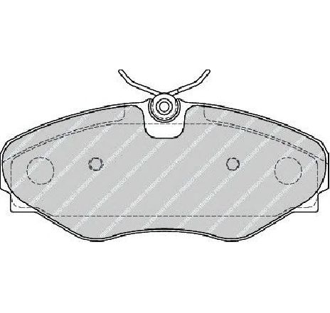 Set placute frana,frana disc FERODO FDB4176 Set placute frana,frana disc FERODO FDB4176
