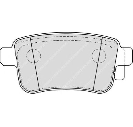 Set placute frana,frana disc FERODO FDB4186 Set placute frana,frana disc FERODO FDB4186