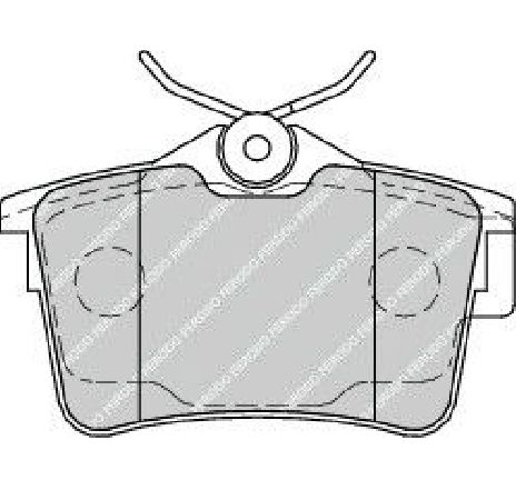 Set placute frana,frana disc FERODO FDB4250 Set placute frana,frana disc FERODO FDB4250