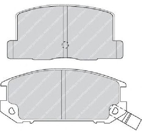 Set placute frana,frana disc FERODO FDB470 Set placute frana,frana disc FERODO FDB470