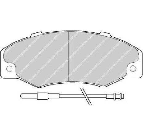 Set placute frana,frana disc FERODO FDB534 Set placute frana,frana disc FERODO FDB534