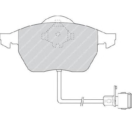 Set placute frana,frana disc FERODO FDB590 Set placute frana,frana disc FERODO FDB590