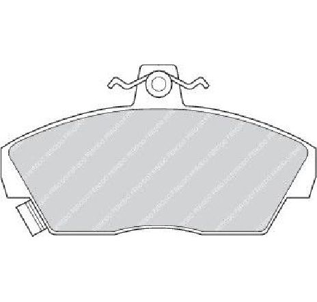 Set placute frana,frana disc FERODO FDB608 Set placute frana,frana disc FERODO FDB608