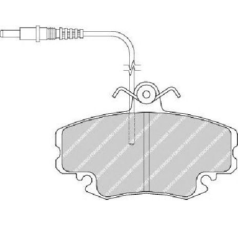 Set placute frana,frana disc FERODO FDB720 Set placute frana,frana disc FERODO FDB720