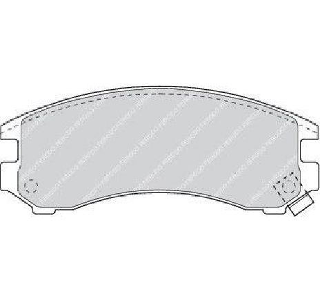 Set placute frana,frana disc FERODO FDB780 Set placute frana,frana disc FERODO FDB780