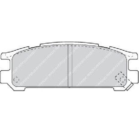 Set placute frana,frana disc FERODO FDB790 Set placute frana,frana disc FERODO FDB790