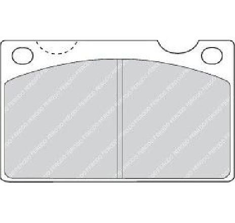 Set placute frana,frana disc FERODO FDB813 Set placute frana,frana disc FERODO FDB813
