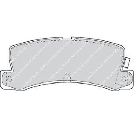 Set placute frana,frana disc FERODO FDB848 Set placute frana,frana disc FERODO FDB848