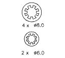 Set saboti frana FERODO FSB188