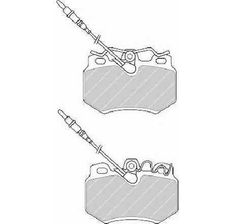 Set placute frana,frana disc FERODO FSL687 Set placute frana,frana disc FERODO FSL687