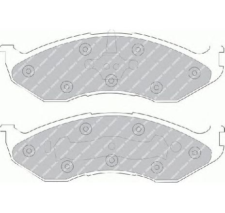 Set placute frana,frana disc FERODO FSL929 Set placute frana,frana disc FERODO FSL929
