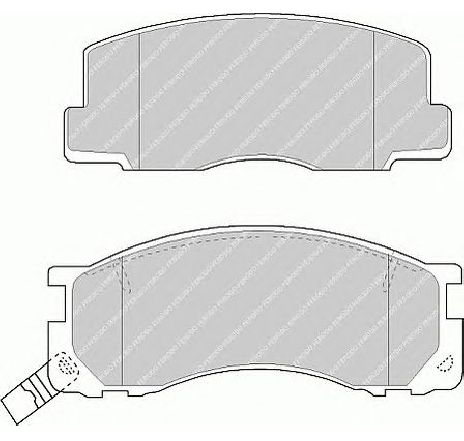 Set placute frana,frana disc FERODO FSL930 Set placute frana,frana disc FERODO FSL930
