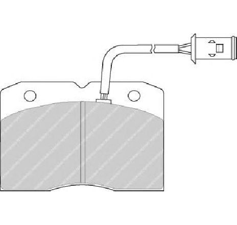 Set placute frana,frana disc FERODO FVR655 Set placute frana,frana disc FERODO FVR655