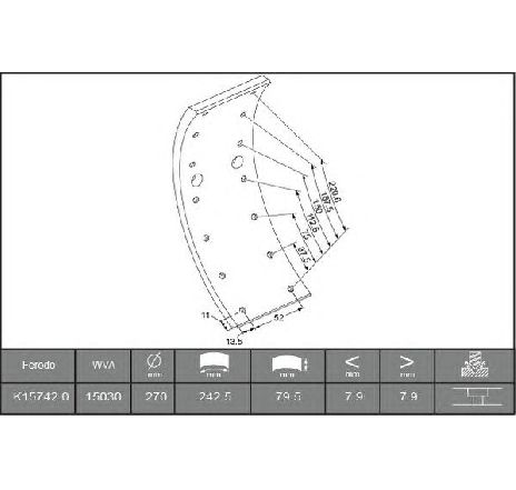 Set garnituri de frictiune, frana tambur FERODO K15742.0-F3549</br>Piesa auto pentru Piese de service/ Inspectie / Intretinere Set garnituri de frictiune, frana tambur FERODO K15742.0-F3549</br>Piesa auto pentru Piese de service/ Inspectie / Intretinere