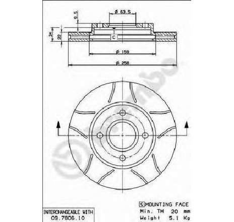 Disc frana BREMBO 09.7806.75</br>Piesa auto pentru Frana disc Disc frana BREMBO 09.7806.75</br>Piesa auto pentru Frana disc