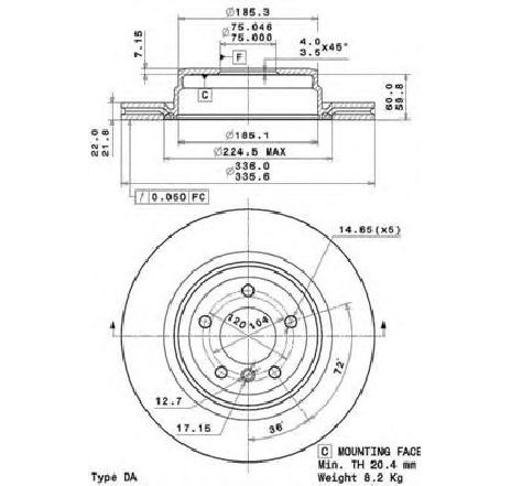 Disc frana BREMBO 09.A270.11 Disc frana BREMBO 09.A270.11
