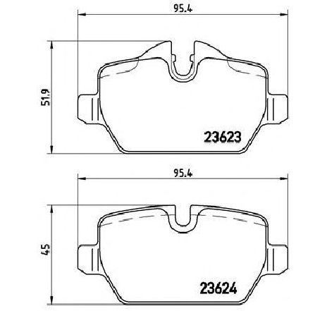 Set placute frana,frana disc BREMBO P 06 037 Set placute frana,frana disc BREMBO P 06 037
