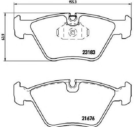 Set placute frana,frana disc BREMBO P 06 043 Set placute frana,frana disc BREMBO P 06 043