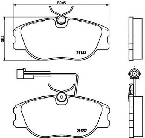 Set placute frana,frana disc BREMBO P 23 043 Set placute frana,frana disc BREMBO P 23 043