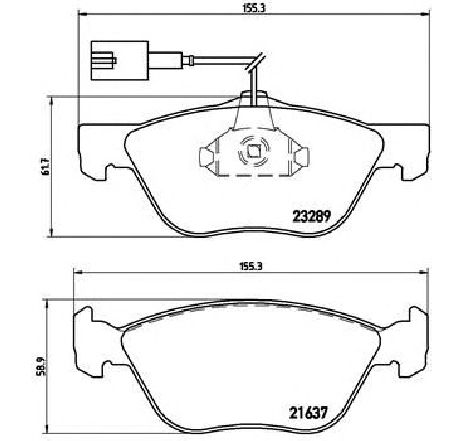 Set placute frana,frana disc BREMBO P 23 077</br>Piesa auto pentru Frana disc Set placute frana,frana disc BREMBO P 23 077</br>Piesa auto pentru Frana disc
