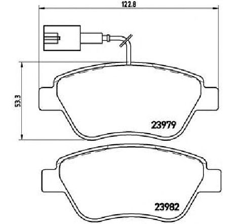 Set placute frana,frana disc BREMBO P 23 140 Set placute frana,frana disc BREMBO P 23 140