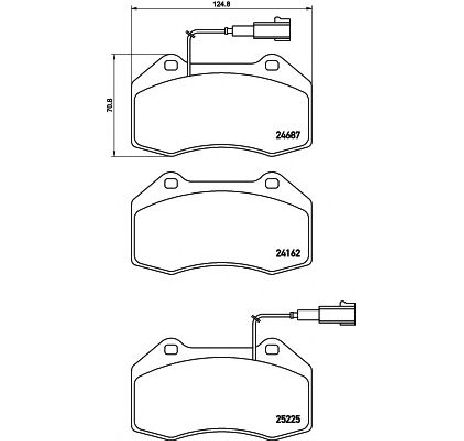 Set placute frana,frana disc BREMBO P 23 162</br>Piesa auto pentru Frana disc Set placute frana,frana disc BREMBO P 23 162</br>Piesa auto pentru Frana disc