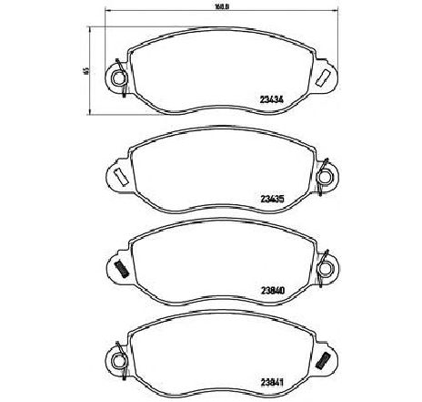 Set placute frana,frana disc BREMBO P 24 053 Set placute frana,frana disc BREMBO P 24 053