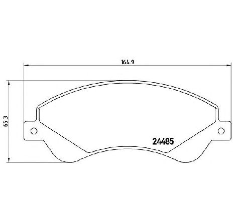 Set placute frana,frana disc BREMBO P 24 065 Set placute frana,frana disc BREMBO P 24 065