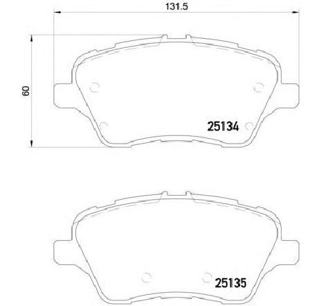 Set placute frana,frana disc BREMBO P 24 151 Set placute frana,frana disc BREMBO P 24 151