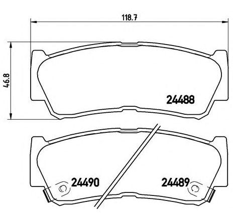 Set placute frana,frana disc BREMBO P 30 037 Set placute frana,frana disc BREMBO P 30 037