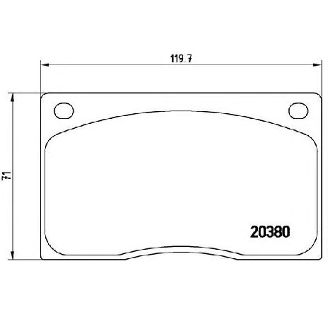 Set placute frana,frana disc BREMBO P 36 003 Set placute frana,frana disc BREMBO P 36 003