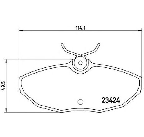 Set placute frana,frana disc BREMBO P 36 013 Set placute frana,frana disc BREMBO P 36 013