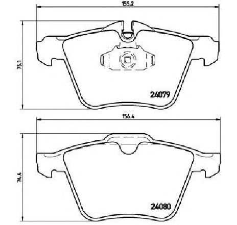 Set placute frana,frana disc BREMBO P 36 019 Set placute frana,frana disc BREMBO P 36 019