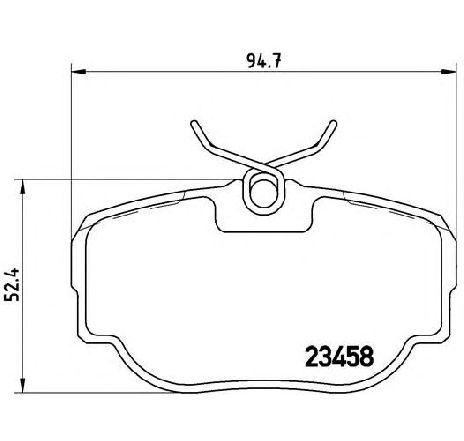 Set placute frana,frana disc BREMBO P 44 009 Set placute frana,frana disc BREMBO P 44 009