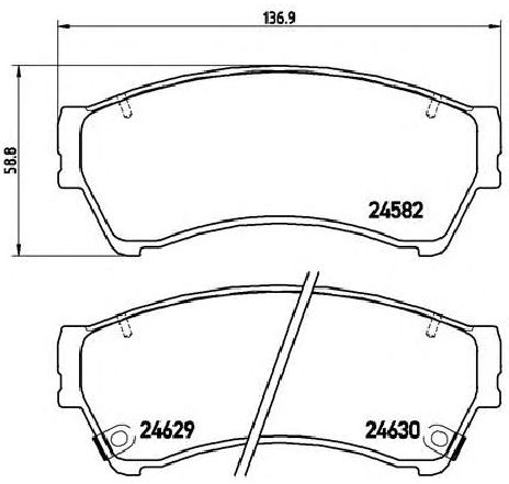 Set placute frana,frana disc BREMBO P 49 039 Set placute frana,frana disc BREMBO P 49 039