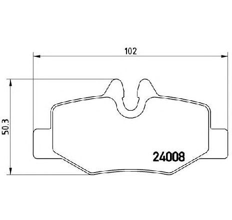 Set placute frana,frana disc BREMBO P 50 051 Set placute frana,frana disc BREMBO P 50 051