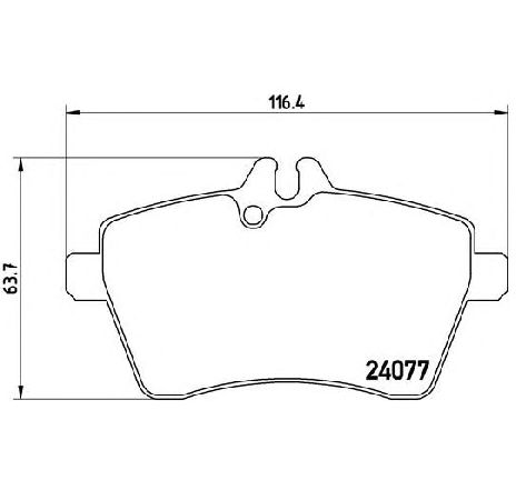 Set placute frana,frana disc BREMBO P 50 054 Set placute frana,frana disc BREMBO P 50 054