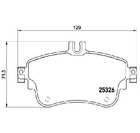 Set placute frana,frana disc BREMBO P 50 094 Set placute frana,frana disc BREMBO P 50 094