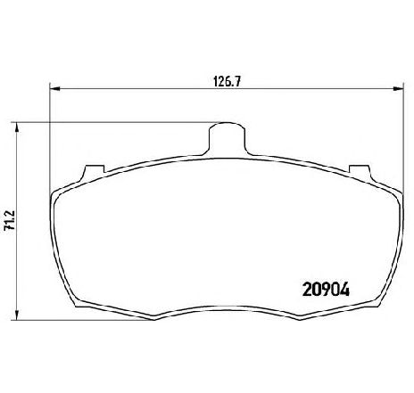 Set placute frana,frana disc BREMBO P 52 012 Set placute frana,frana disc BREMBO P 52 012