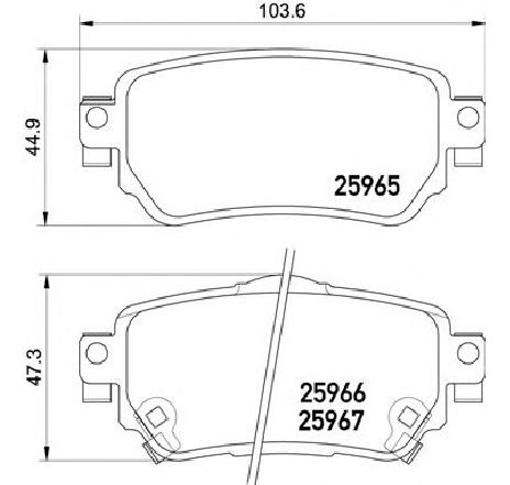 Set placute frana,frana disc BREMBO P 56 098 Set placute frana,frana disc BREMBO P 56 098
