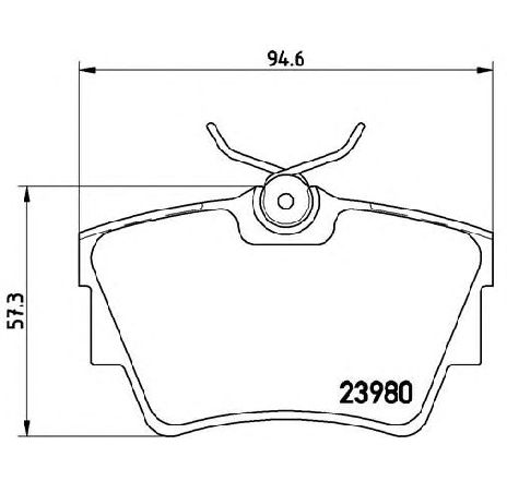 Set placute frana,frana disc BREMBO P 59 041 Set placute frana,frana disc BREMBO P 59 041