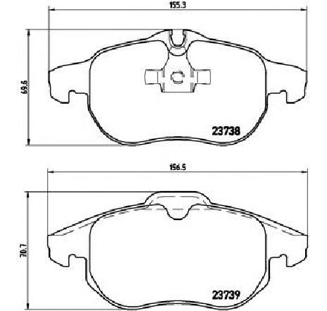 Set placute frana,frana disc BREMBO P 59 043 Set placute frana,frana disc BREMBO P 59 043