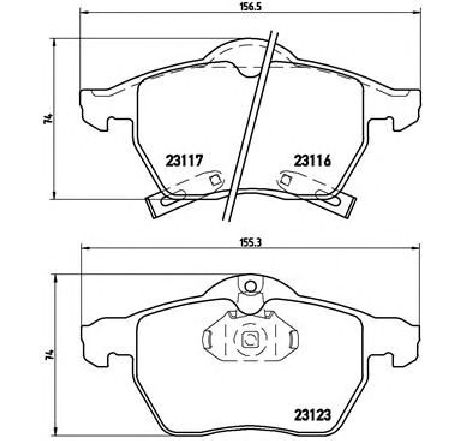 Set placute frana,frana disc BREMBO P 59 048 Set placute frana,frana disc BREMBO P 59 048