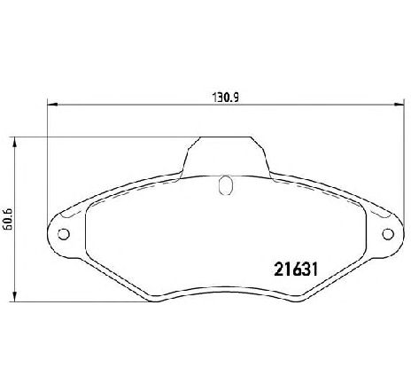 Set placute frana,frana disc BREMBO P 61 052 Set placute frana,frana disc BREMBO P 61 052