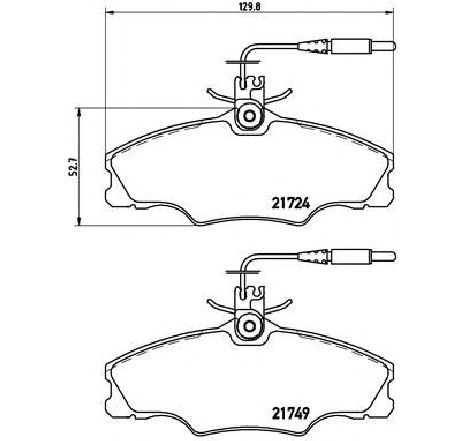 Set placute frana,frana disc BREMBO P 61 056 Set placute frana,frana disc BREMBO P 61 056