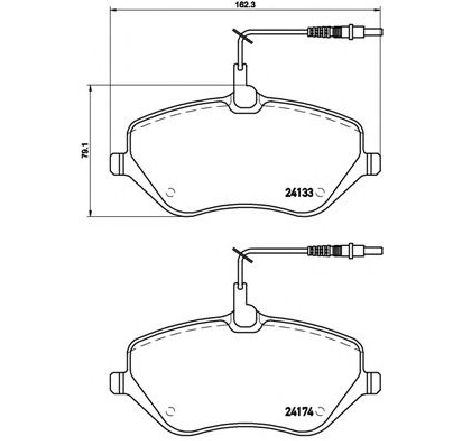Set placute frana,frana disc BREMBO P 61 078 Set placute frana,frana disc BREMBO P 61 078