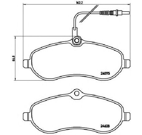 Set placute frana,frana disc BREMBO P 61 096 Set placute frana,frana disc BREMBO P 61 096