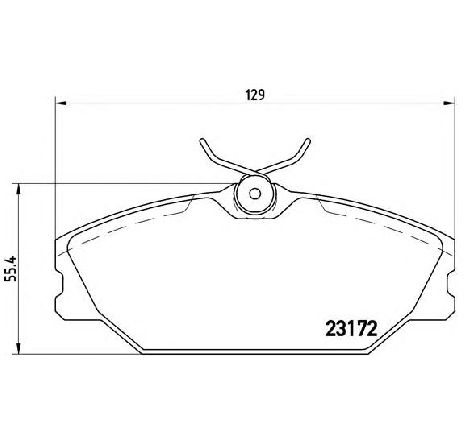 Set placute frana,frana disc BREMBO P 68 027 Set placute frana,frana disc BREMBO P 68 027