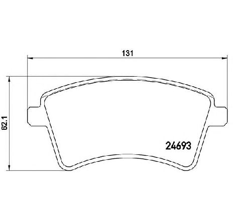Set placute frana,frana disc BREMBO P 68 044 Set placute frana,frana disc BREMBO P 68 044
