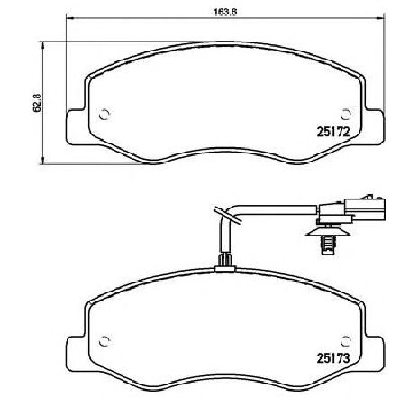 Set placute frana,frana disc BREMBO P 68 061 Set placute frana,frana disc BREMBO P 68 061
